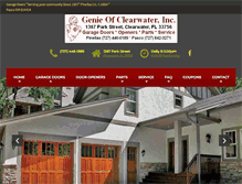 Tablet Screenshot of genieofclearwater.com